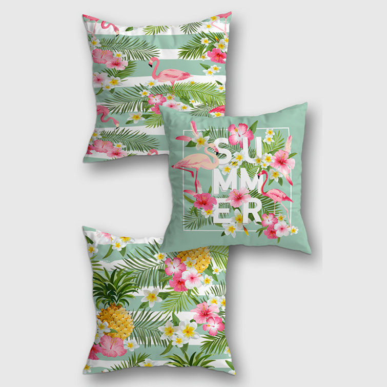 Bay Isle Home Lubbock 3 Piece 100 Micro Fabric Zip Square